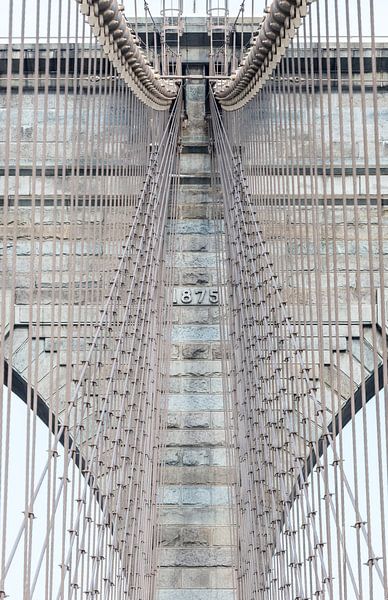  Brooklyn-Brücke New York Nahaufnahme von Inge van den Brande