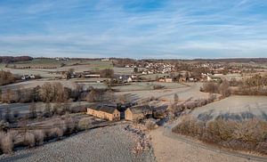 Luftbildpanorama der südlimburgischen Landschaft bei Epen