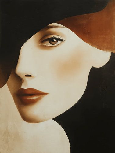 Ich sehe dich, zeitgenössisches Kunstporträt von Carla Van Iersel