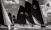 Skutsjes with half wind to the next buoy by ThomasVaer Tom Coehoorn thumbnail