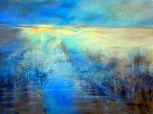 Light covers the world - gold and blue