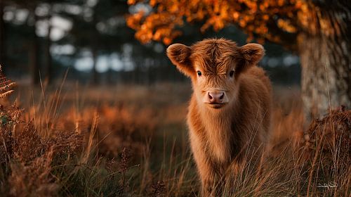 schotse hooglander / schotse hooglander kalfje