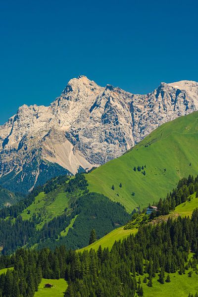 Magnifique vue lointaine sur la Zugspitze dans les Alpes par Raphael Koch