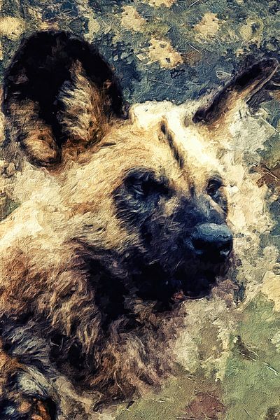 Wild Dogs Painting by Septif