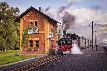 Locomotive à vapeur de la Pressnitztalbahn 991568-7 sur Rob Boon