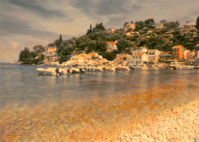 Village view of Loggos by Nop Briex