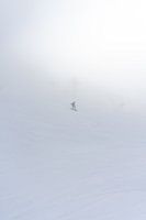 Wintersport im Nebel