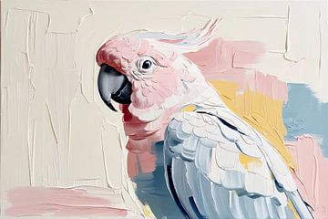 Abstrakte Vogelmalerei in Farbe von Art & Soul Creations