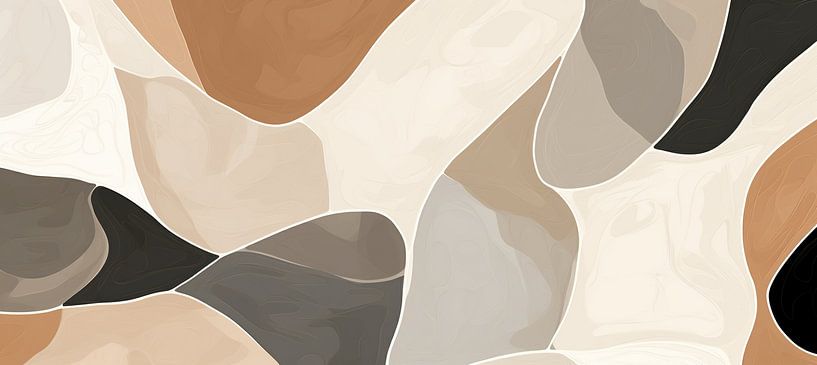 Kalmte in Beweging van Abstract Schilderij
