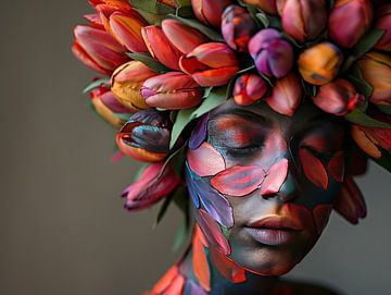 Flower Power Frauen von Egon Zitter