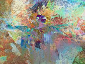Moderne, abstrakte digitale Kunstwerke in Pastellfarben von Art By Dominic