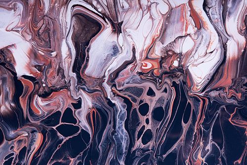 Organische dynamiek: Vloeibare kleuren: Van zwart naar wit met bruin en aarde tinten
