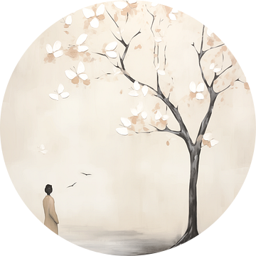 Japandi, Vlinder Boom van Caroline Guerain