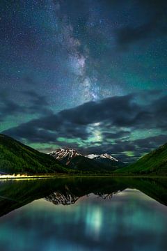Ouray Colorado Nightscape - Milky Way Picture, Night Photography Print, Colorado Wall Art, Milky Way Photo, Landscape Print sur Daniel Forster