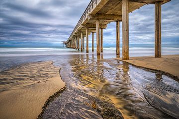 A Flow By Scripps Pier by Joseph S Giacalone Photography