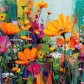 Wildblumen Gemälde von ARTemberaubend