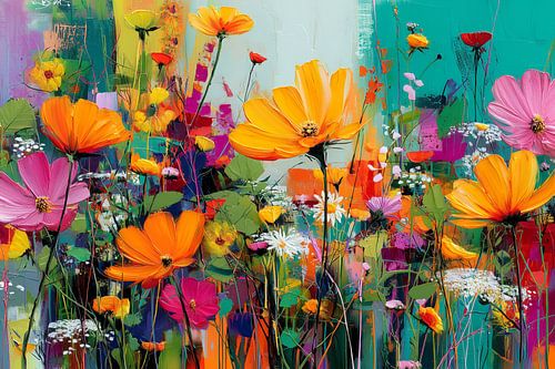 Schilderijen van wilde bloemen