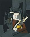 Juan Gris, Stilleben mit Zeitung - 1916 von Atelier Liesjes Miniaturansicht