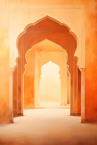 Belle porte de portail en Inde