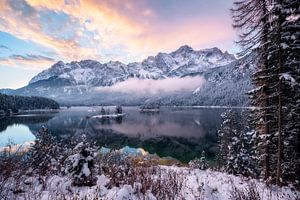 Ein kalter Wintermorgen am Eibsee von Daniel Gastager