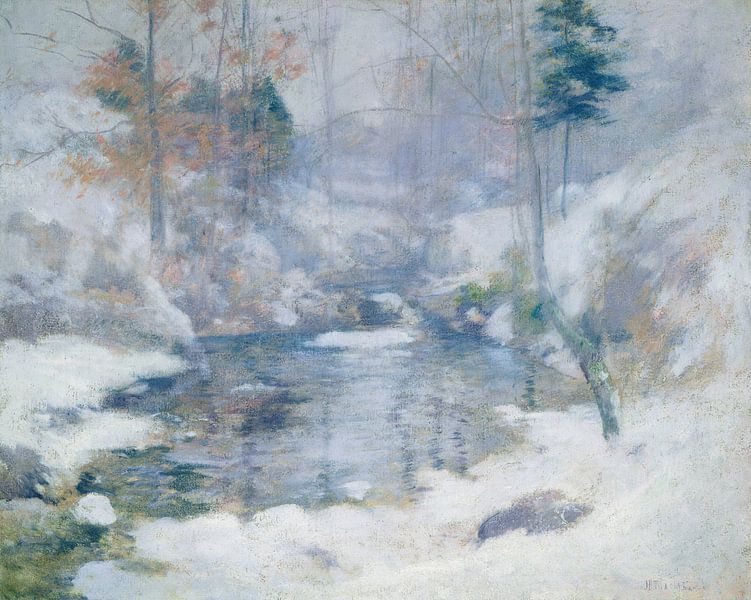 John Henry Twachtman~Harmony of Winter by finemasterpiece