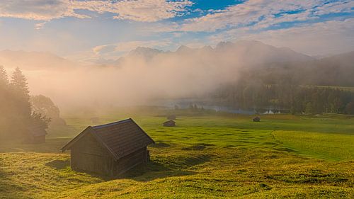 Zonsopkomst bij de Geroldsee