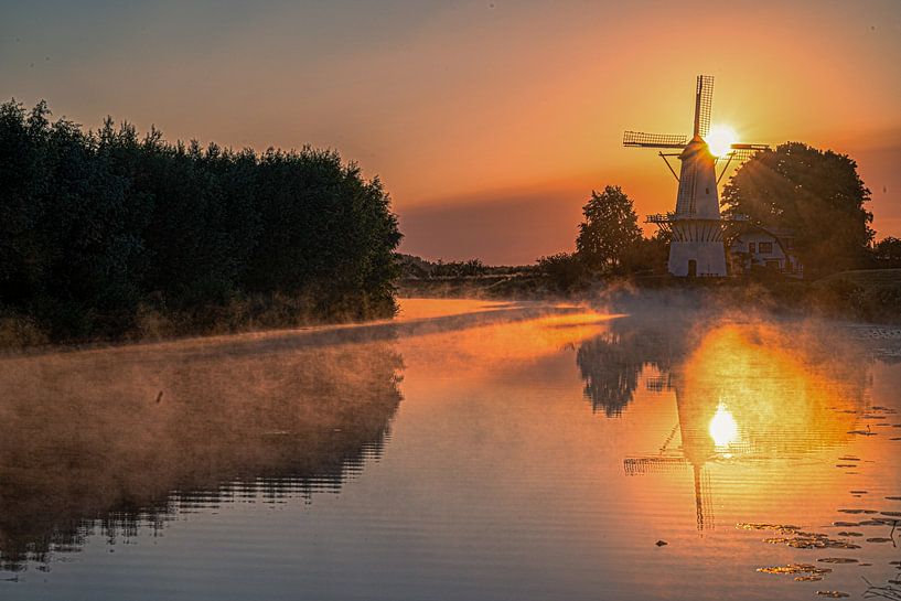 Windmühle der Schmetterling in Beesd von Alex van den Akker