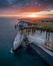 Normandië kust van étretat tijdens zonsopkomst van Visuals by Justin thumbnail