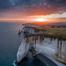 Côte d'étretat au lever du soleil sur Visuals by Justin