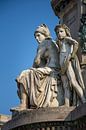 Statue of a child with its mother at the statue of Camillo Benso, Count of Cavour in Turin by Joost Adriaanse thumbnail