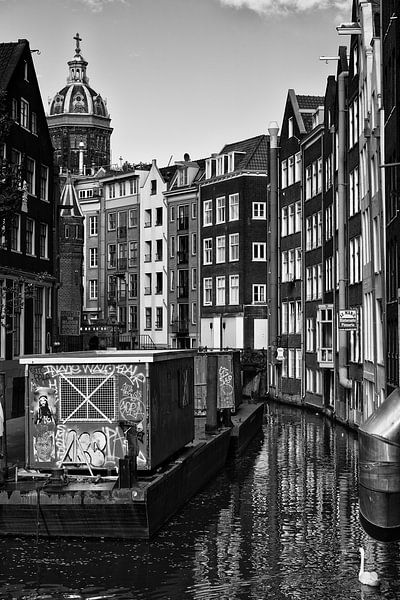 Amsterdam in Schwarz und Weiß von Apple Brenner