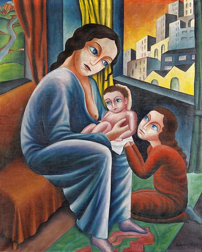 Mère d'accueil, Georg Schrimpf, 1919