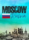 Moskau Russland von Printed Artings Miniaturansicht