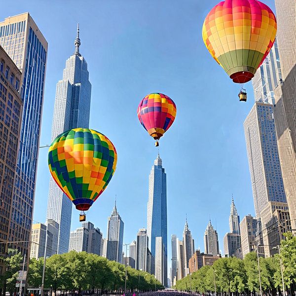 Balloons in the big city by insideportugal