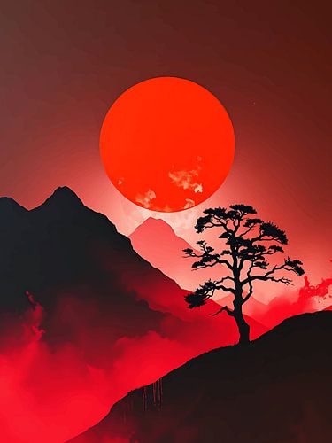 Karmesinroter Horizont