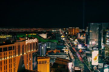 Las Vegas hell beleuchtet in der Nacht von Patrick Groß