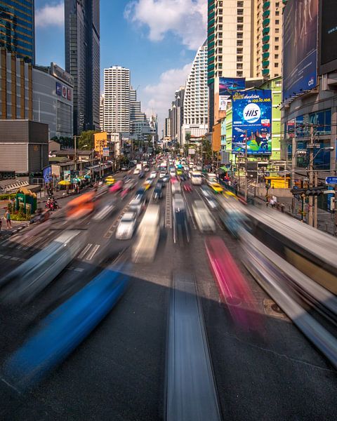 Trafic de Bangkok par Niels Tichelaar