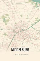 Vintage map of Middelburg (Zeeland)