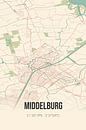 Vintage map of Middelburg (Zeeland) by MyCityPoster thumbnail