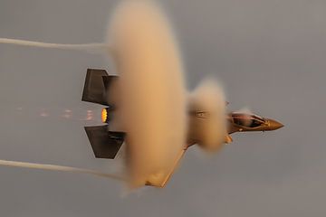 USAF F-35 Lightning II high speed pass Sanicole Airshow. van Jaap van den Berg