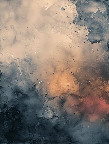 Modern abstract in wabi-sabi stijl