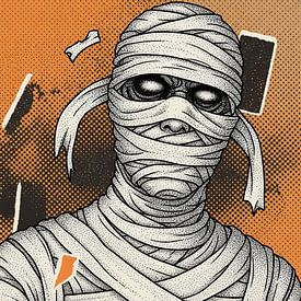 Eingewickelte Mumie Horror von Evelin