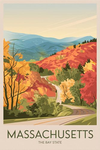 Massachusetts Vintage Reisposter