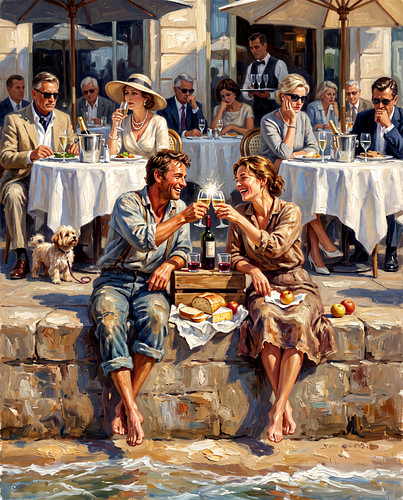 De rijkste tafel staat aan het water