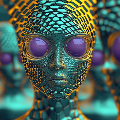 Futuristisch hoofd