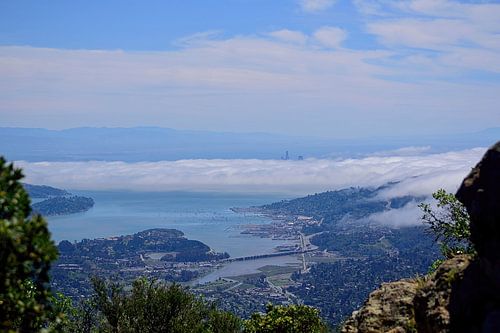 San Francisco bedekt met wolken