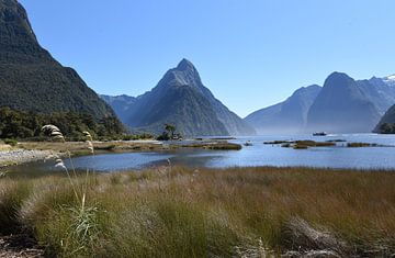 Mitre Peak and Milford Sound, New Zealand by Rini Kools