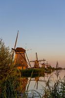Five mills along the waterfront.