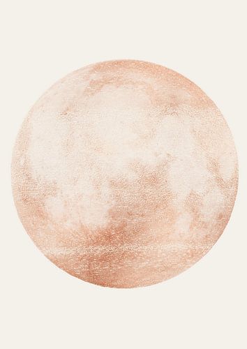 Abstraktes Aquarell: "Planet"