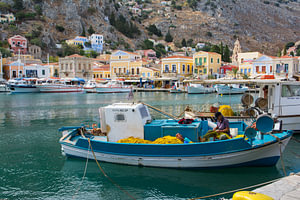 Fischereihafen in Griechenland